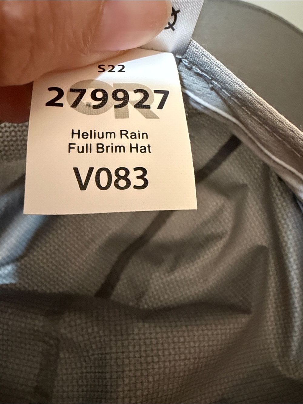 Outdoor Research Helium Charcoal Wide-Brim Sun Rain Hat size Smaill - Picture 5 of 6
